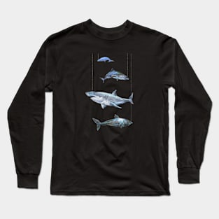 Four Sharks. Long Sleeve T-Shirt